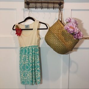 Judith March Turquoise Print Dress